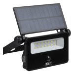 Sealey Extra-Slim Solar Floodlight with Wall Bracket 16W SMD LED