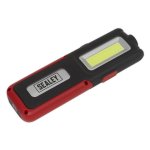 Sealey Rechargeable Inspection Light with Power Bank 5W COB & 3W SMD LED - Red