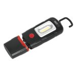 Sealey Rechargeable 360° Inspection Light 3W COB & 1W SMD LED - Black