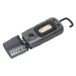 Sealey Rechargeable 360° Inspection Light 3W COB & 1W SMD LED - Carbon Fibre Effect