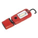 Sealey Rechargeable 360° Inspection Light 3W COB & 1W SMD LED - Red