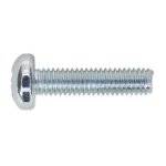 Sealey Zinc Plated Pan Head Pozi Machine Screw M6 x 25mm, DIN 7985Z - Pack of 50