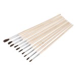 Sealey Touch-Up Paint Brush Assortment with Wooden Handle 10pc