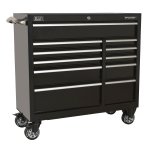 Sealey Premier Heavy-Duty Extra-Wide Rollcab 11 Drawer 1055mm - Black