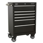 Sealey Premier Heavy-Duty Rollcab 6 Drawer 675mm - Black