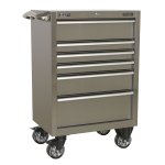 Sealey Premier Heavy-Duty Rollcab 6 Drawer 675mm - Stainless Steel