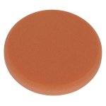 Sealey Hook-and-Loop Buffing & Polishing Foam Head 150 x 25mm - Orange/Firm