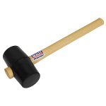 Sealey Premier Rubber Mallet 1.75lb - Black