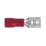 Sealey Push-On Female Terminal 4.8mm, Red - Pack of 100