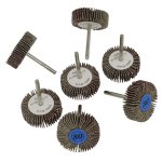 Sealey Rotary Tool Abrasive Flap Wheel Set 30mm 7pc