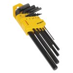 Sealey Hex Key Set 9pc Long Metric