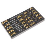 Sealey Siegen Screwdriver Set Tool with Tray 20pc