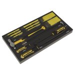 Sealey Tool Tray with Pry Bar, Hammer & Punch Set 23pc