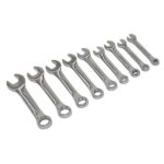 Sealey Siegen Stubby Combination Spanner Set 9pc