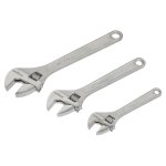 Sealey Siegen Adjustable Wrench Set 3pc