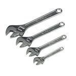 Sealey Siegen Adjustable Wrench Set 4pc