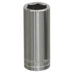 Sealey Siegen Deep Socket 3/8"Sq Drive 18mm