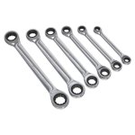 Sealey Siegen Double End Ratchet Ring Spanner Set 6pc