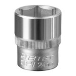 Sealey Premier Socket 1/2"Sq Drive 24mm