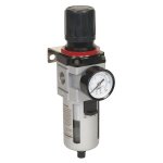 Sealey High Flow Air Filter/Regulator with Gauge