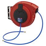 Sealey 10m Retractable PU Air Hose Reel with HD Mechanism 10mm ID