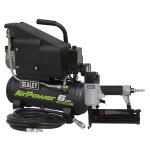 Sealey Air Compressor/Air Nail/Staple Gun Kit