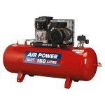 Sealey Air Compressor 150L Belt Drive 3hp with Cast Cylinders