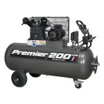 Sealey Premier 200L Belt Drive Air Compressor with Front Control Panel 3hp 415V 3ph