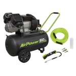 Sealey 50L V-Twin Direct Drive Air Compressor 3hp with Air Accessory Kit