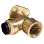 Sealey SharkBite® Brass Wingback Elbow 15mm x 1/2"BSP