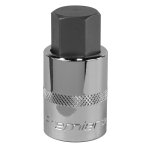 Sealey Premier Hex Socket Bit 1/2"Sq Drive 19mm