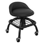 Sealey Premier Industrial Pneumatic Creeper Stool with Adjustable Height Swivel Seat & Back Rest