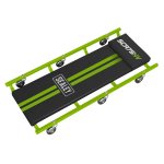 Sealey American-Style Deluxe Creeper 36" with Steel Frame & 6 Wheels - Green