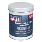 Sealey Silicone Clear Grease Tin 500g