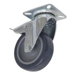 Sealey 75mm Castor Wheel with Swivel Plate & Total Lock