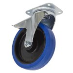 Sealey 200mm Castor Wheel with Swivel Plate & Total Lock