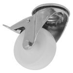 Sealey 80mm Castor Wheel with Bolt Hole & Total Lock