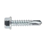 Sealey Zinc Plated Self-Drilling Hex Head Screw 5.5 x 25mm - Pack of 100