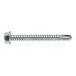 Sealey Zinc Plated Self-Drilling Hex Head Screw 5.5 x 50mm - Pack of 100