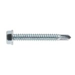 Sealey Zinc Plated Self-Drilling Hex Head Screw 6.3 x 50mm - Pack of 100