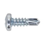 Sealey Zinc Plated Self-Drilling Pan Head Phillips Screw 4.2 x 13mm - Pack of 100