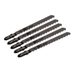 Sealey Jigsaw Blade for Hard Wood Downward Cut 100mm 10tpi - Pack of 5