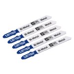 Sealey Jigsaw Blade for Metal 75mm 21tpi - Pack of 5