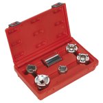 Sealey Motorcycle Swingarm Locknut Socket Set 6pc