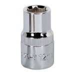 Sealey Premier Fully Polished Socket 1/2"Sq Drive 12mm