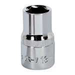 Sealey Premier Fully Polished Socket 1/2"Sq Drive 13mm