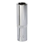 Sealey Premier Fully Polished Deep Socket 1/2"Sq Drive 15mm