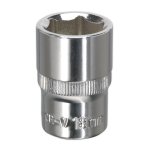 Sealey Premier Fully Polished Socket 1/2"Sq Drive 18mm