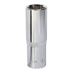 Sealey Premier Fully Polished Deep Socket 1/2"Sq Drive 19mm