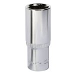 Sealey Premier Fully Polished Deep Socket 1/2"Sq Drive 22mm